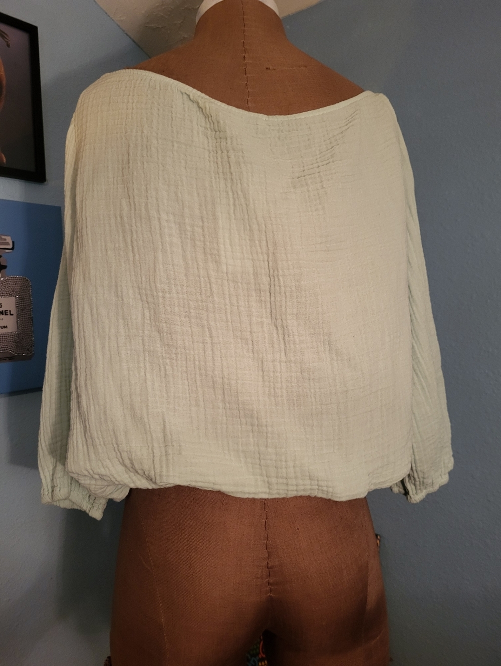 Everyday Ritual Penny Top In Mint Double Bubble - Picture 4 of 8